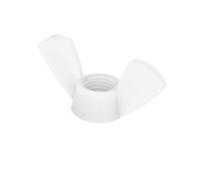 2-10pcs DIN315 M3 M4 M5 M6 M8 M10 M12 GB62 Black White Nylon 304 316 Stainless Carbon Steel Thumbnut Ingot Butterfly Ear Wing Nut(White nylon,10pcs M3)