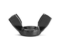 2-10pcs DIN315 M3 M4 M5 M6 M8 M10 M12 GB62 Black White Nylon 304 316 Stainless Carbon Steel Thumbnut Ingot Butterfly Ear Wing Nut(Black 304 stainless,10pcs M5)
