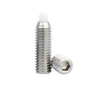 2-10PCS Hex Socket Plastic Spring Plunger Set Screws Stainless Steel M3-M12 Nylon Ball Pin Head Loaded(M4x16-2x3 5pcs)