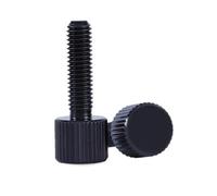 2-10Pcs M2 .5 M3 M4 M5 M6 304 Stainless Steel And Steel With Black Thumb Screw Knurled Head Manual Adjustment Screws(Stainless steel,8MM_M6(5PCS))