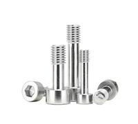 2-10PCS M2 .5 M3 M4 M5 M6 304 Stainless Steel Hex Socket Lock Screw Half Tooth Bolt(M5x16mm (5pcs))