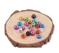 2-10pcs M2 M2.5 M3 M4 M5 M6 M8 Anodized Multi-color Colourful Aluminum Alloy Nylon Lock Nut(Green,M6 5pcs)
