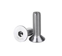 2-10pcs M2/M2.5/M3/M4/M5/M6/M8/M10/M12 304 Stainless Steel Countersunk Head Phillips Screws with Vent Holes, M10x50mm