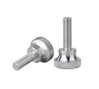 2-10pcs M2/M2.5/M3/M4/M5/M6/M8/M10 Stainless Steel Knurled Stepped Thumb Screws for Curtain Wall, M6x10mm(2pcs)