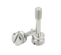 2-10pcs M2/M2.5/M3/M4/M5/M6/M8 Stainless Steel Slotted Non-Slip Hand Tightening Thumb Screws, M4x30mm(6pcs)