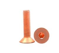 2-10PCS M2M2.5M3 M4 M5 M6 DIN7991 T2 Copper Countersunk Head Hexagon Screw Flat Socket Bolt Machine(X18mm,M6 2pcs)