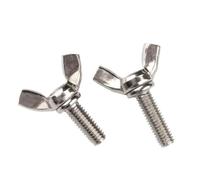 2-10pcs M3 M4 M5 M6 M8 M10 A2-70 Stainless Steel DIN316 Hand Tighten Screws Butterfly Bolt Wing Thumb Screw Claw Bolts(30mm,M4 10pc)