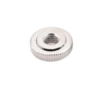 2-10pcs M3 M4 M5 M6 M8 M10 GB807 Black Zinc Nickel Plated Steel small step Knurled Thin Thumb Nut Iinstrument Hand Tighten Nuts(Nickle plated,M8 2pcs)