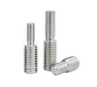 2-10pcs M3/M4/M5/M6/M8/M10/M12/M14/M16 Stainless Steel Reducing Double-Ended Adapter Screws for Camera, M6x10-M8x10(2pcs)