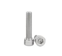 2-10pcs M3x0.35 M4x0.5 M5x0. M6x0.75mm 304 Stainless Steel A2-70 Fine Thread Hexgonal Hex Socket Round Cap Head Screw Bolt 4-80mm(10Pcs M4x0.5x22mm)