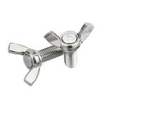 2-10pcs M6 316 Stainless Steel Wing Bolts Wingbolt Nut Butterfly Screws A4-70 Order Length 10-30mm(M6X30mm-2pcs)