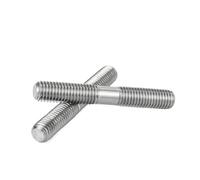 2-10PCS TA2 Pure Titanium Double Head Screw Bolt Two Teeth Thread Rod M4 M5 M6 M8 M10(90mm,M8 (5pcs))