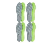 2/10pcs Unisex Soft Memory Foam Orthopedic Insoles Breathable Deodorizing Shoes Sports Anti-Sweat Shoe Accessories(Grey(8pcs),37-38)