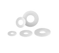 2-10pcs White Waterproof Silicone Shock-absorbing Gaskets, Flat Sealing Gaskets, ID 6.5-7.5mm, OD 11-40mm, Thickenss 3-12mm, for Bathroom Pipes, Electronic Equipment, 6.5x13x8mm(10pcs)