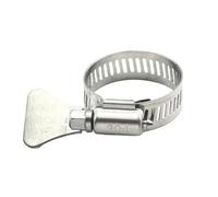 2-10pcs Worm Gear Hose Clamp 6-95mm Adjustable Key Clip Stainless Steel for Water Pipe Automotive Mechanical(52-76mm 2pcs)