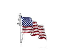 2/12/16PCS American Flag Pin 4th of July Outfits for Women American Flag Lapel Pins for Backpack Clothes Independence Memorial Day 4th of July Decor Gifts, alloys, no gemstone