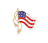 2/12/16PCS American Flag Pin 4th of July Outfits for Women American Flag Lapel Pins for Backpack Clothes Independence Memorial Day 4th of July Decor Gifts, alloys, no gemstone