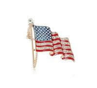 2/12/16PCS American Flag Pin 4th of July Outfits for Women American Flag Lapel Pins for Backpack Clothes Independence Memorial Day 4th of July Decor Gifts, alloys, no gemstone