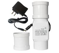 2'' 12V Extractor Duct Strong wind speed Fan Mini 50Mm Inline 32Cfm Exhaust Ventilation Blower For Greenhouse Pet Bathroom Tent Room Basement (Color:NO Adjustable Speed,Size With 5