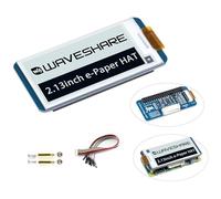 2.13inch E-Ink Display HAT V4 Version, Black/White Two-Color 250x122 Pixel E-Paper Module for Raspberry Pi 5/ 4B/3B+/3B/2B/A+/Zero W/WH/Zero 2 W/Jetson Nano SPI Interface, Support Partial Refresh