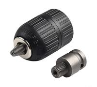2-13mm 1/2 Inch Keyless Drill Chuck with 1/2"-20UNF Adapter for Hex Shank Screwdriver, Drill Driver Workholding Tool for CNC Metalworking