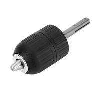 2,13mm Plastic Keyless Lathe Drill Chuck Converter with SDS Adapter, Chrome,Vanadium Steel Chuck for Electric Hammer