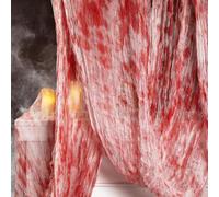 2.15x10.16M Halloween Creepy Cloth, Blood Large Size Halloween Scary Spooky Cloth, Windows Doorways Cover Gauze for Party Haunted House Decorations