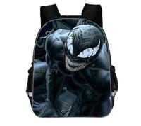 (2, 16 inch) Superhero Venom Schoolbag Travel Backpack Shoulder Bag Black Primary Mochilas Gift For Kids Students