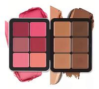2/18 Color's Carla Secret Concealer Palette, Cream Concealer Foundation Palette, Waterproof, Long-Wearing Full Coverage for Flawless Skin, Makeup Blush for All Skin Types (A)