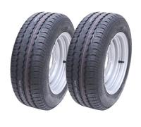 2-185/60 R12C 5 stud 112mm PCD trailer wheels and tyre Brian james Ifor williams