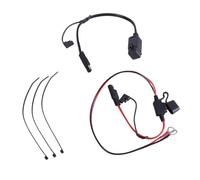 2.1AMP USB Port Set Car and Motorcycle USB Converter Battery Charger Adapter Cord Wire Black