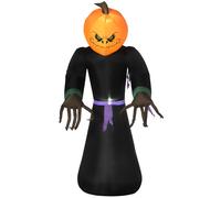 2.1m Inflatable Pumpkin Ghost Head Monster Vampire 6 LED Halloween Blow Up Yard Holiday Decoration