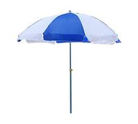 2.1M Outdoor Sun Shade Canopy Market, Adjustable Beach Parasol Water lent Protective with 8 Ribs For Beach/Pool/Patio Outdoor Umbrella Tent,red+white