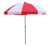 2.1M Sun Shade Canopy Market, Adjustable Beach Parasol Water lent Protective with 8 Ribs For Beach/Pool/Patio Outdoor Umbrella Tent,red+white (Blue+white)