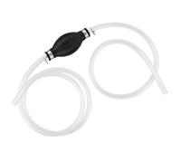 2.1m Syphon Pump, Hand Fuel Siphon Pump Kit Portable Water Pump with 2 Durable PVC Hoses for Cars Fish Tanks Boats Gasoline Gas Petrol Diesel Transfer (1.2m+0.8m Tube)