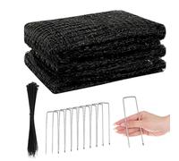 2.1m x 20m Heavy Duty Garden Netting, 1.5cm Hole Mesh Bird Netting with 50 Cable Ties & 10 Ground Pegs, Anti Bird Deer Cat Net for Protecting Fruit Trees, Vegetables, Plants, Lawn Edges and Pond