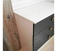 2.1m x 90cm WHITE WOODGRAIN FILM STICKY BACK PLASTIC VINYL SELF ADHESIVE D-C-FIX