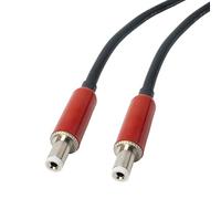 2.1mm DC Patch Lead. Dunlop, Boss, Voodoo Guitar FX Pedal Power. Silicone Cable **Red Shells** (1m, Black)