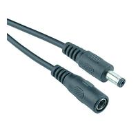 2.1mm x 5.5mm DC Power Plug to Socket CCTV Extension Lead Cable 0.5m