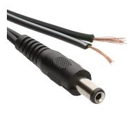 kenable 2.1mm x 5.5mm Male DC Plug to Bare Ended Power Cable 2m