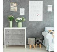 2.1mX 90cm D C FIX MODERN GREY CONCRETE VINYL WRAP STICKY BACK PLASTIC FABLON