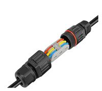 2/1PC IP68 Waterproof Joint Wire Quick Connection Connector 2/3 Pin Solder Less Lamp Wiring Outdoor Rainproof Terminal(Style B,1PC)