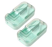 2/1pCS Mini Portable Pill Dispenser, Medicine Tablet Cutter Storage Box, Medication Splitter