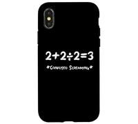 2+2÷2=3 Confused Screaming Funny Math Meme Student Case for iPhone X/XS