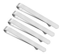 2.2/2.5 Inch Tie Clips for Men in Gift Box, Tie Bar Clip Set for Mens Regular Tie or Traditional Tie, Birthday Anniversary Christmas Gift, 2.5", metal, No Gemstone