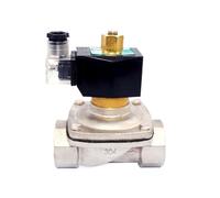 2/2 220VAC 2inch Normally Open Water Solenoid Valve High Temperature 150degree SS304(NPT-AC110V)