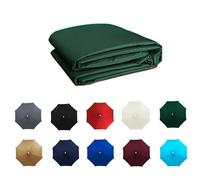 2/2.30/2.5/2.7/3.0m Parasol Canopy Fabric, Umbrella Replacement Canopy, Patio Parasol Umbrella, Fade Resistant, for Outdoor Patio Table Umbrella Replacement Cover(Dark green,6ribs:3.0m/9.8ft)
