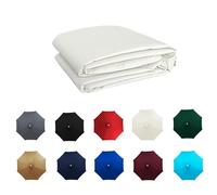 2/2.30/2.5/2.7/3.0m Parasol Canopy Fabric, Umbrella Replacement Canopy, Patio Parasol Umbrella, Fade Resistant, for Outdoor Patio Table Umbrella Replacement Cover(Beige,8ribs:2.5m/8.2ft)
