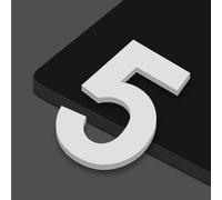 2" 2.75" 4" Inch House Numbers for Inside, Self Adhesive Mailbox Door Stickers, Address Numbers for Mailboxes Cars Door Window Sign House Apartments Office Room Personalized Recognizable(White,5,5CM)