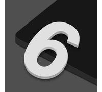 2" 2.75" 4" Inch House Numbers for Inside, Self Adhesive Mailbox Door Stickers, Address Numbers for Mailboxes Cars Door Window Sign House Apartments Office Room Personalized Recognizable(White,6,7CM)